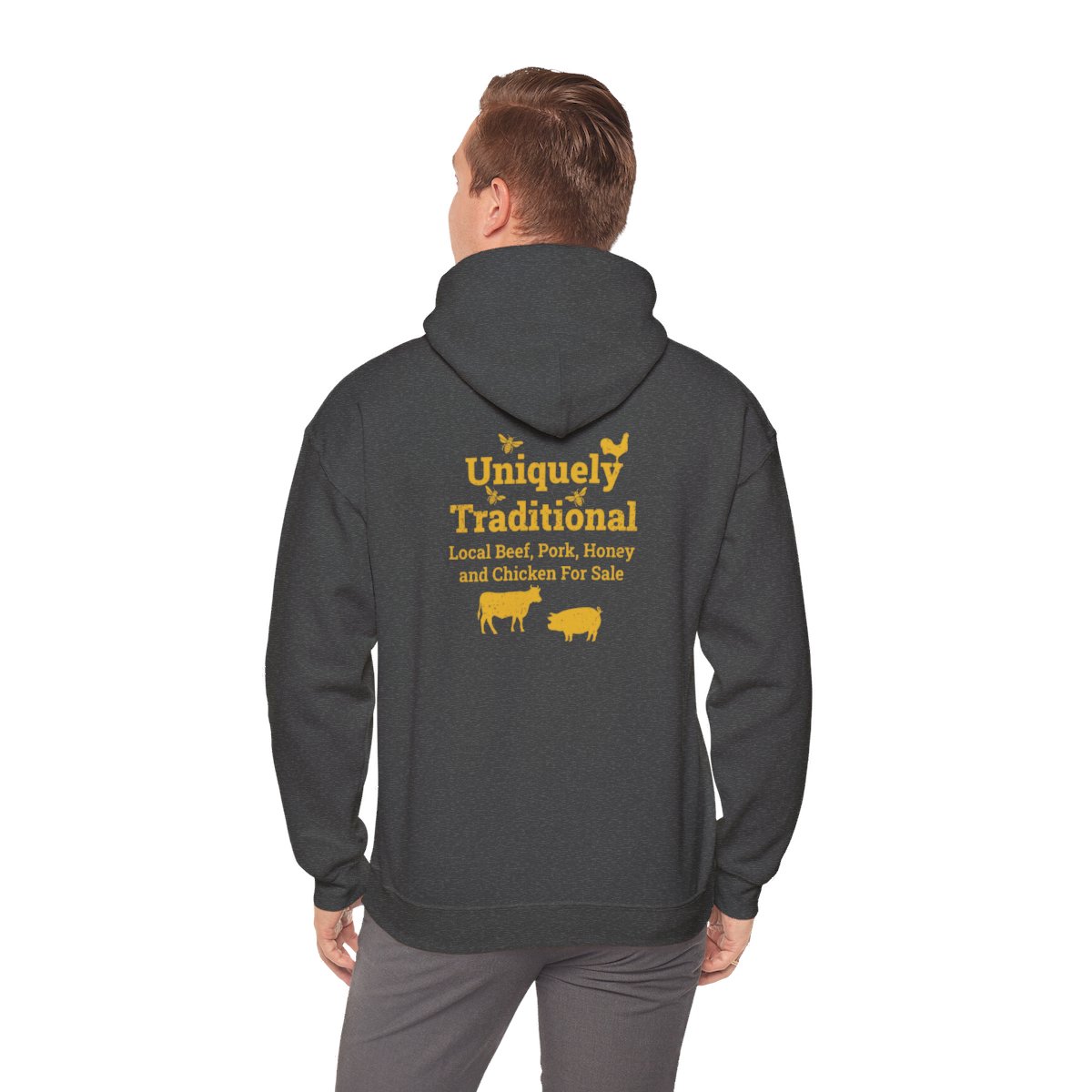 Bradshaw family farms logo on shirt