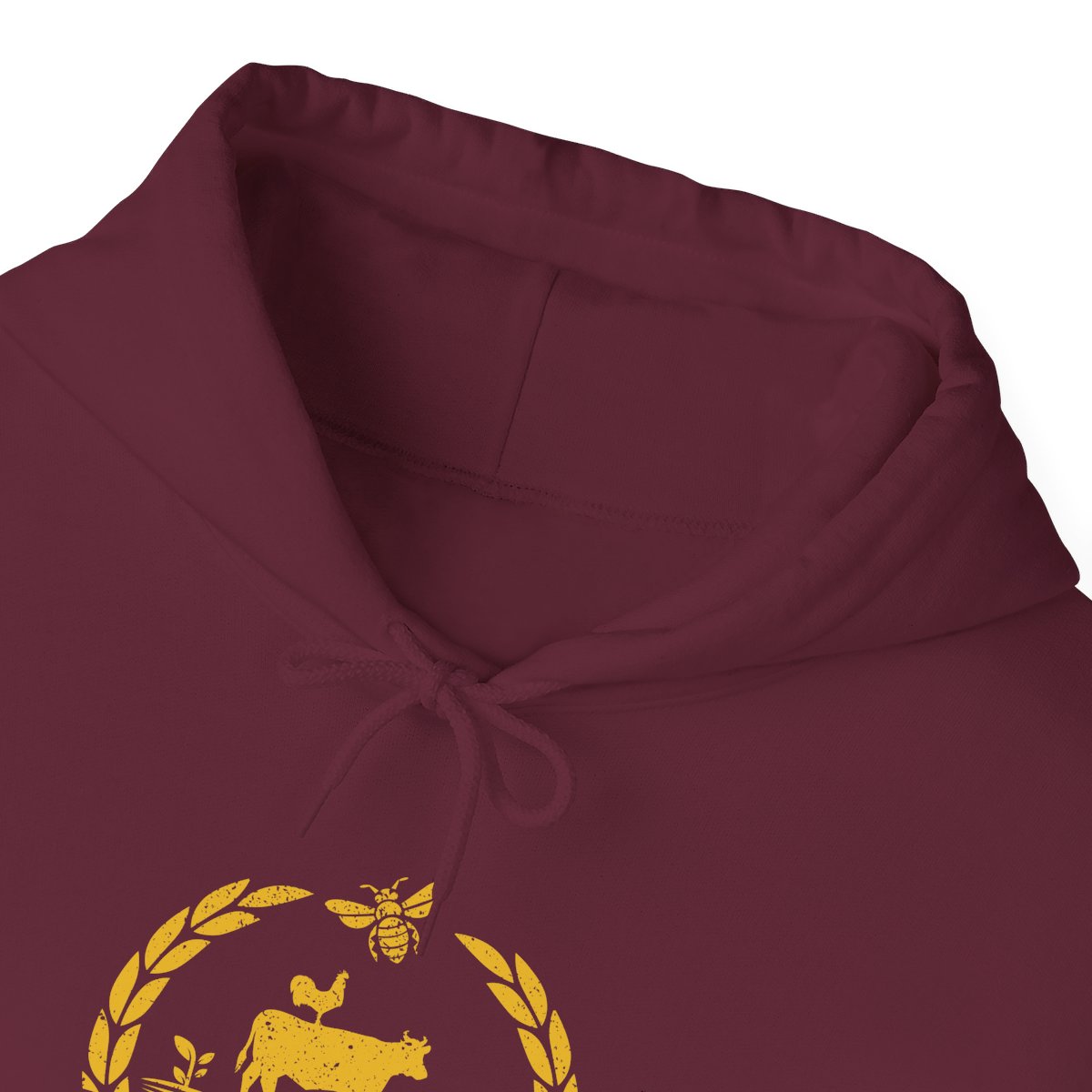 Bradshaw family farms logo on hoodie