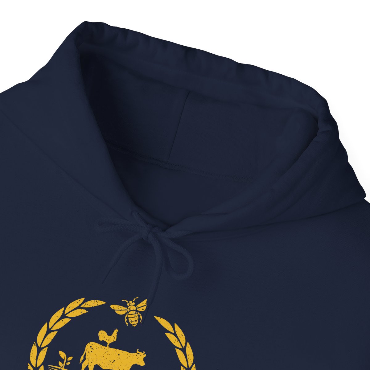 Bradshaw family farms logo on hoodie