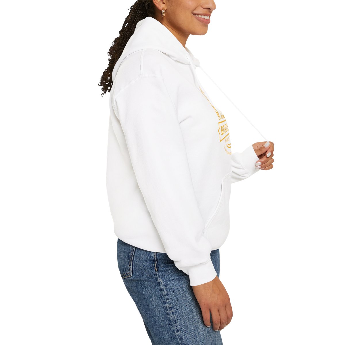 Bradshaw family farms logo on hoodie