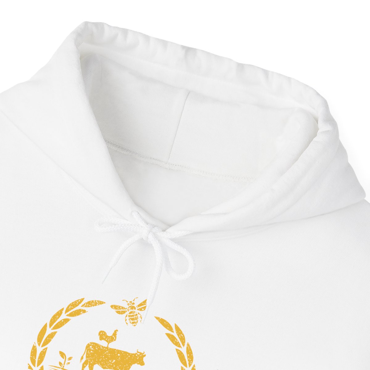 Bradshaw family farms logo on hoodie