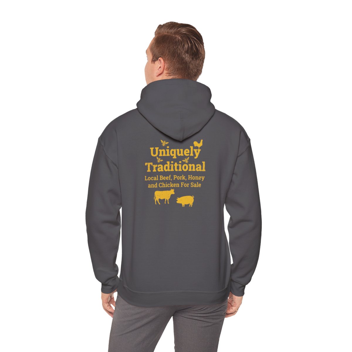 Bradshaw family farms logo on shirt