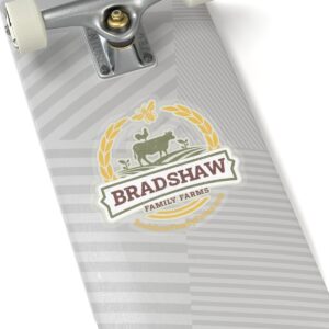 Promotional farming decal for asheville company