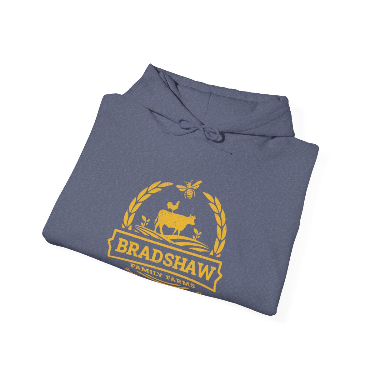 Bradshaw family farms logo on shirt
