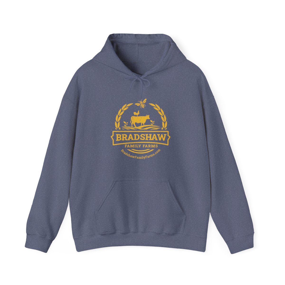 Bradshaw family farms logo on shirt