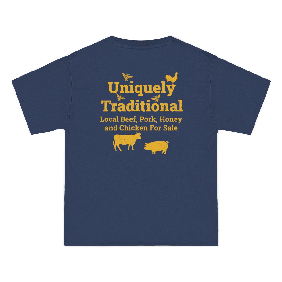 Bradshaw family farms logo on t-shirt