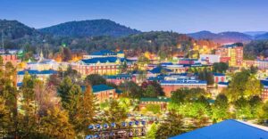Boone North Carolina town scene