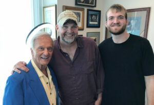 A Photo With Pat Boone - From Left To Right: Pat Boone, Ken Carroll, Jonah Carroll