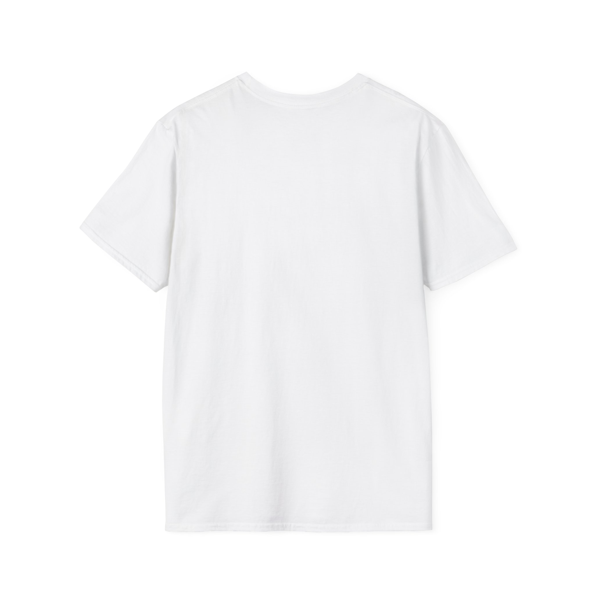 Casual Graphic Tee shown from the back, laid flat on a white background. The shirt appears plain with no visible designs, logos, or patterns—ideal for summer days, everyday wear, gifts for friends, birthdays, or as an inspirational quote shirt.